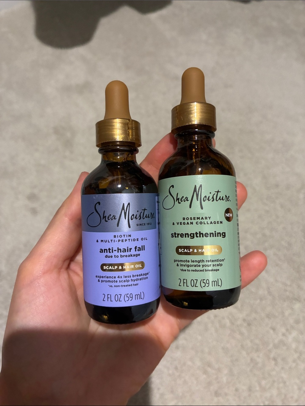 Shea Moisture Purple & Green Strengthening Scalp & Hair Oils